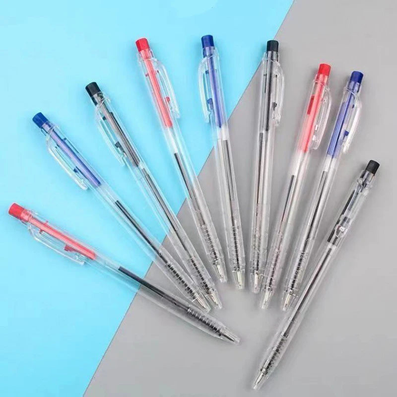 Retractable Ballpoint Pens, Medium Point (0.7mm), 10-30 Pack, Black/Blue/Red Pens Perfect Color Pens For School Office Supplies Qme