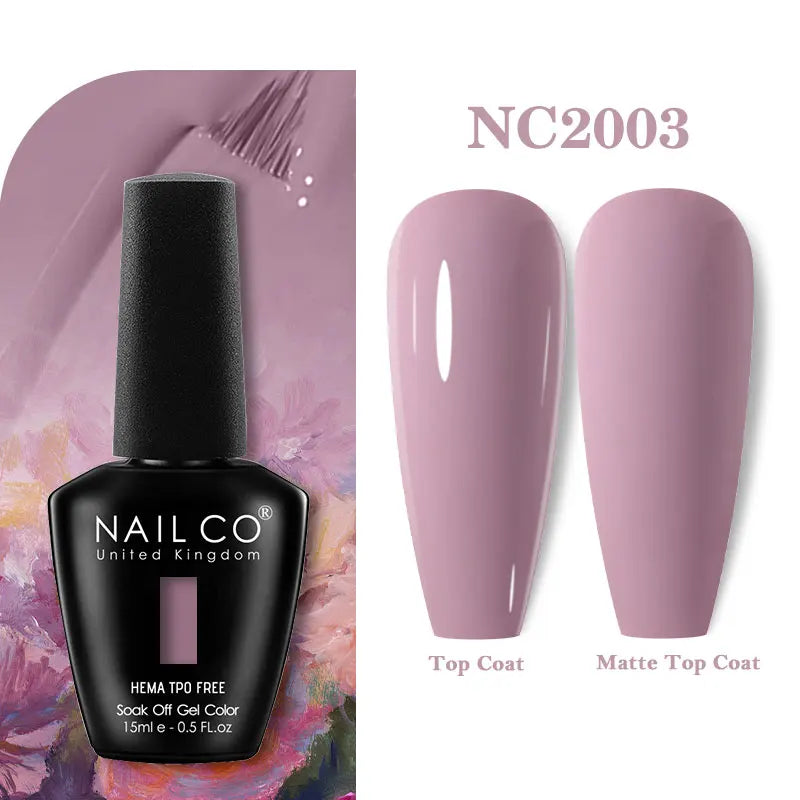 NAILCO Green Series Dark Gel Nail Polish Lasting Hybrid Base Matte