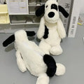 Cute Black White Plush Puppy Pencil Case Cartoon Portable Cosmetic Qme Default Title