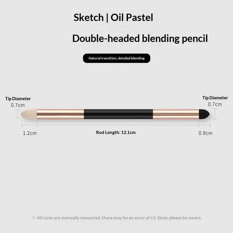 Dual Tip Art Sponge Pens Easy Coloring Pastel Stumps Non-smudge Foam Qme S Gold