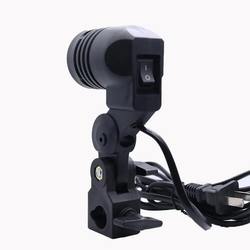 1 8M Cable Cord E27 Socket Softbox Photographic Light Lamp Bulb Base Qme