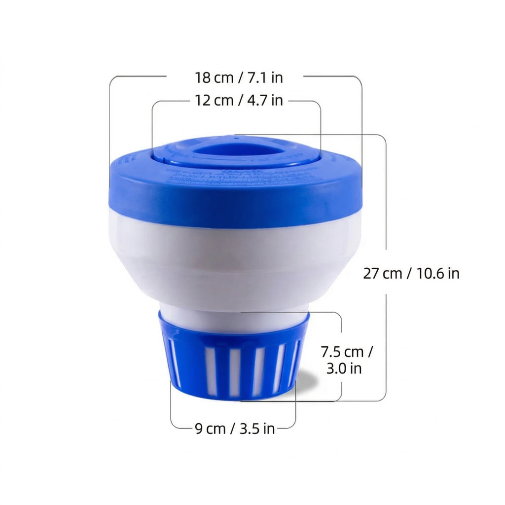 Thickened Plastic Pool Floating Box Pool Disinfection Supplies Bath Automatic Dispenser Cup Spa Swimming Pool Accessories Qme
