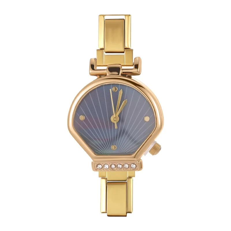 Fashion Stainless Steel Ocean Series Seashell Starfish Watch Bracelet