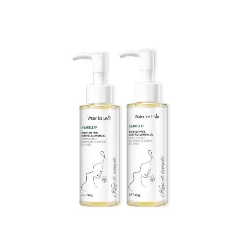 Heartleaf Pore Control Cleansing Oil with Niacinamide - Moisturizing & Protecting Daily Facial Cleanser for Elastic Skin Qme Ivory 100g
