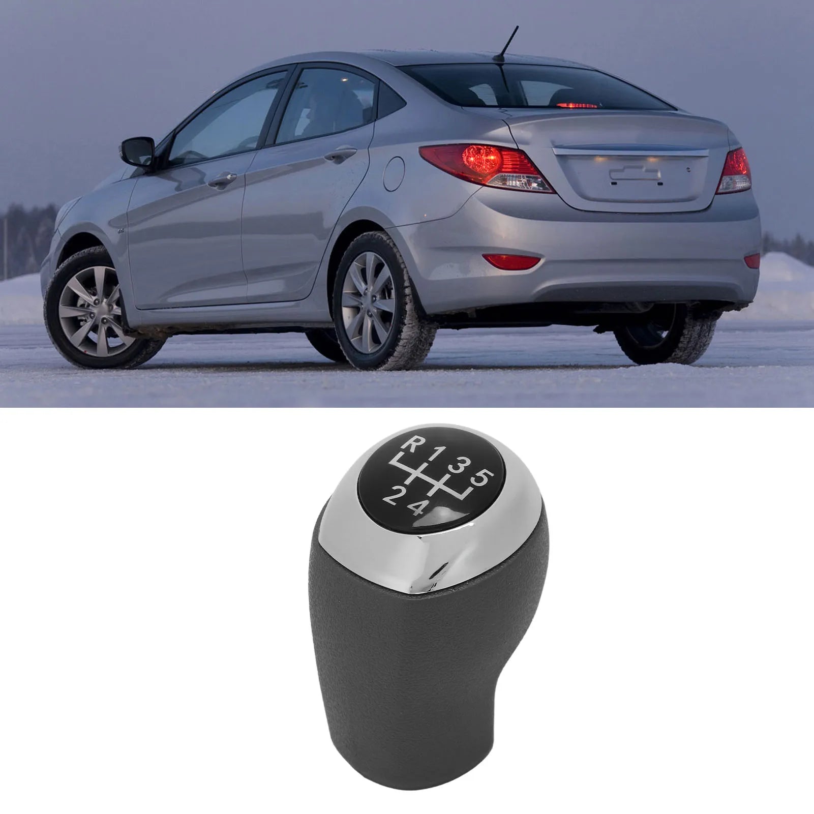 Gear Shift Knob Manual Gear Shift Knob Black Exquisite Appearance Professional Easy Install for Car Qme