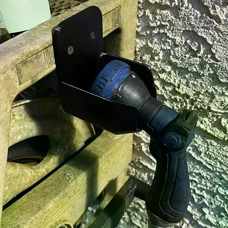 Wall Mount Garden Hose Nozzle Bracket With Screws And Leakage Hole For Garden Irrigation Car Washing Garden Storage Tools Qme