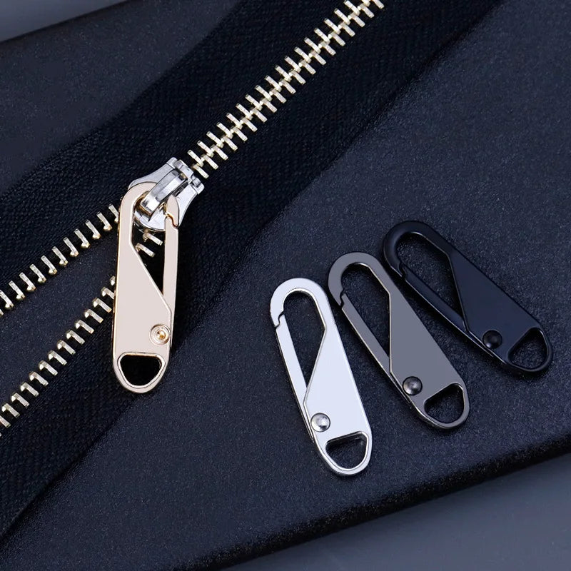 10PCS Universal Zipper Puller Detachable Metal Zipper Head Repair Kits For Zipper Slider DIY Craft Sewing Clothes Accessories Qme
