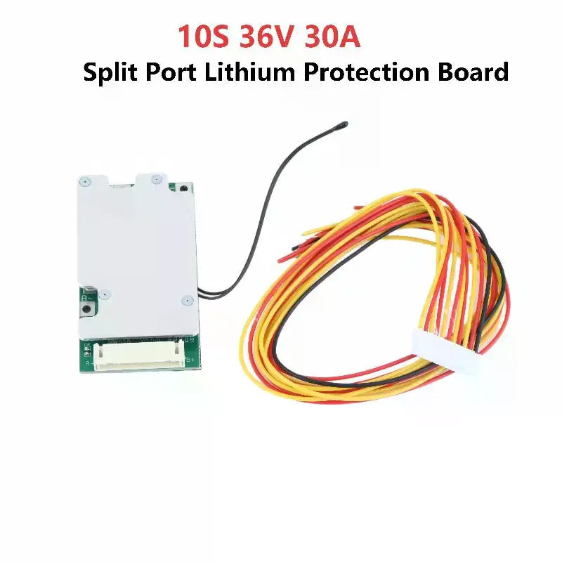 Lithium Battery Protection Board 10S 36V 30A Split Port Equalization Qme