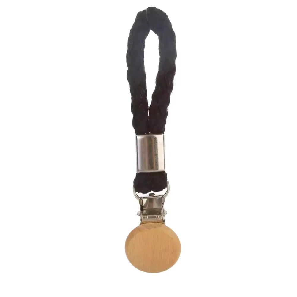 1-8PCS Towel Hanging Clips woven Cotton rope Bathroom wood round head Metal Hanging Clips For Home Towel Clothes Storage Hook Qme 1pcs Black