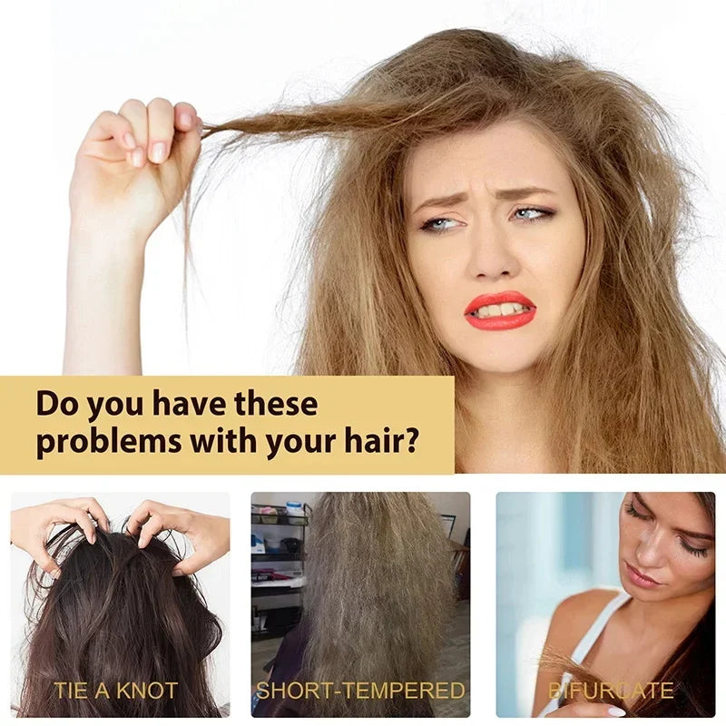Magical Keratin Hair Mask 5 Seconds Repair Damaged Frizzy Hair Soft Smooth Shiny Nutrition Deep Moisturize Nourishing Hair Care Qme