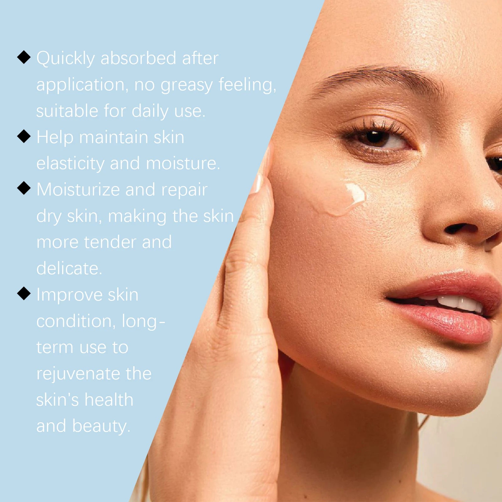 Hyaluronic Acid Serum Deep Moisturizing Facial Skin Essence Rejuvenating Enhances Elasticity Firm Nourishing Brightening Ampule Qme