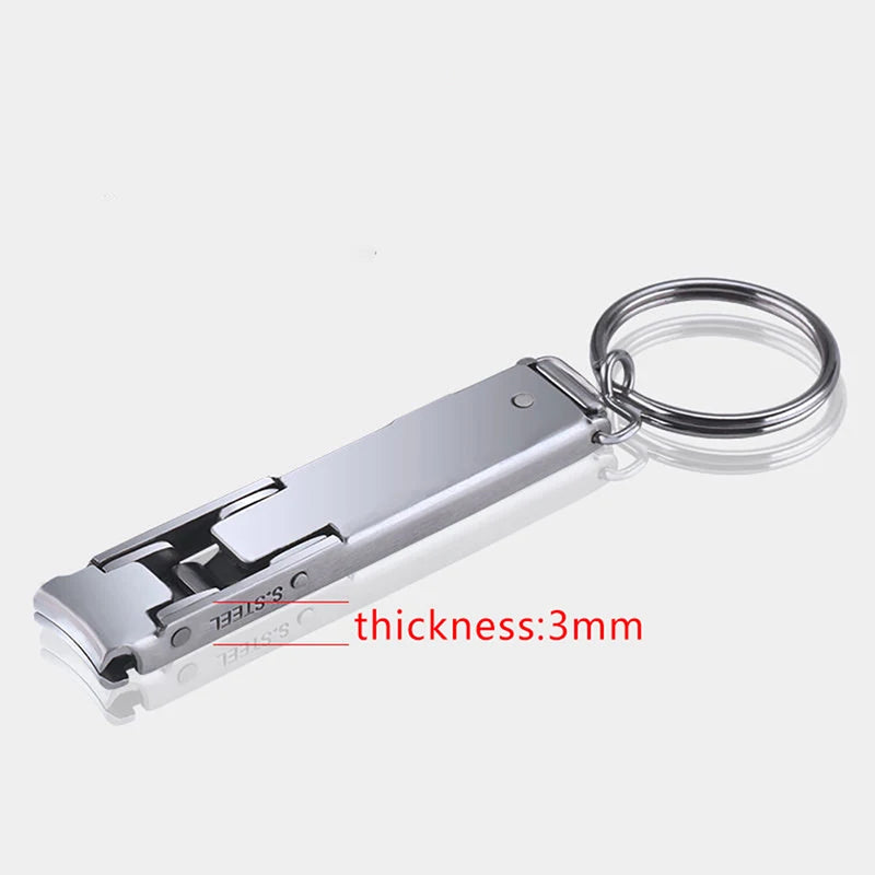 Ultra-thin Collapsible Nail Clippers Portable Stainless Steel Qme