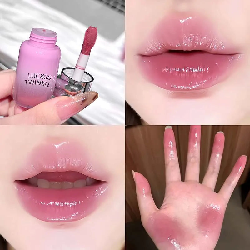 6-color Mirror Water Light Lip Glaze 6 Colors Highly Pigmented Stain Qme L13-01