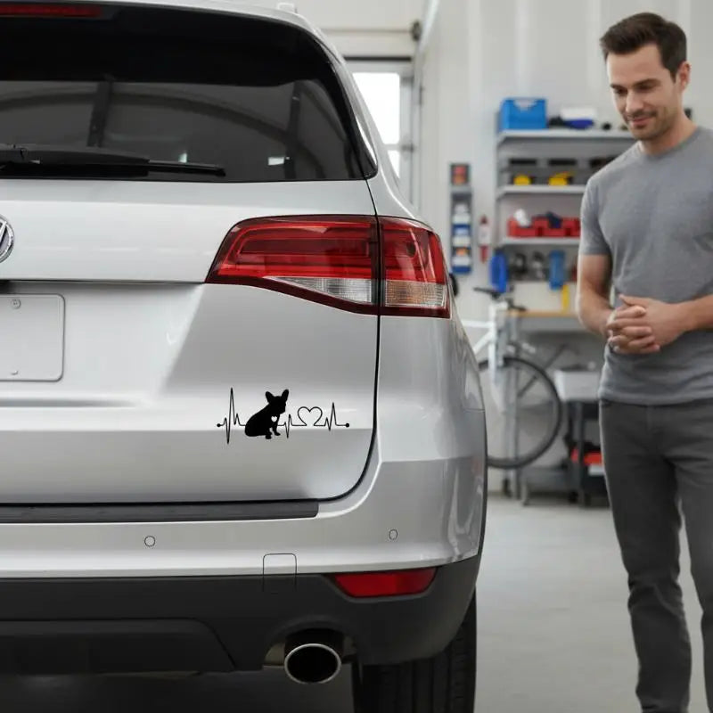 Car Sticker Pet Cat Heartbeat Lifeline Creative Truck Automobiles Qme