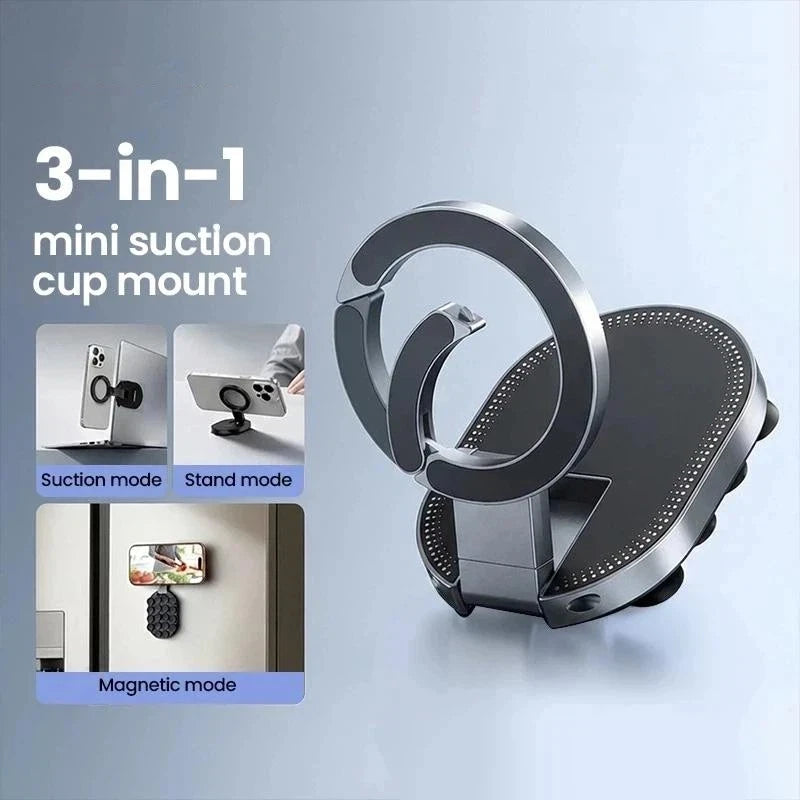 360 Rotatable 3-in-1 Magnetic Phone Holder Suction Mount Anti-scratch Qme Default Title