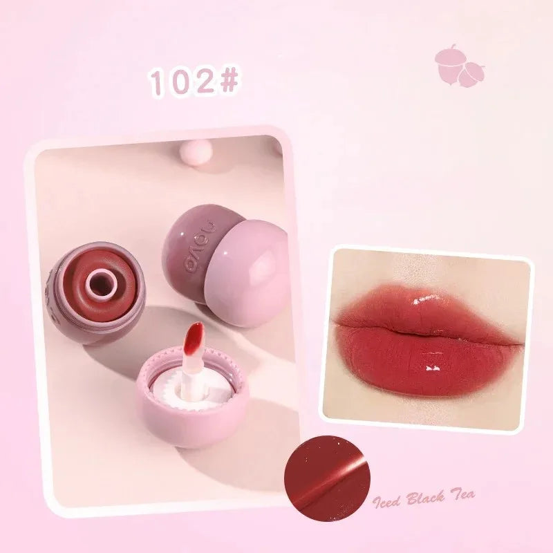 Matte Lipstick Berry Wine Soft Velvet Lip Mud Korean Makeup Solid Lip Gloss Non Stick Cup Lasting Moisturizing Light Lip Tint Qme style2-102