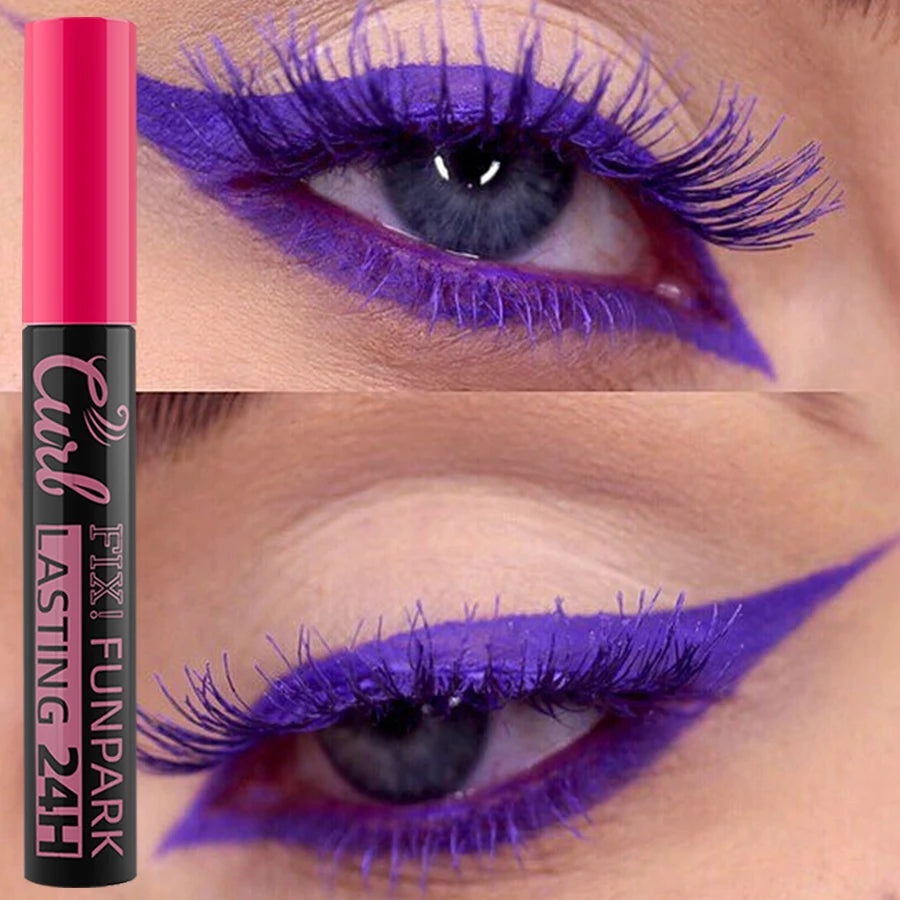 9 Mascara Thick Curl Waterproof Natural Eyelash Long Lasting Blue Qme 04