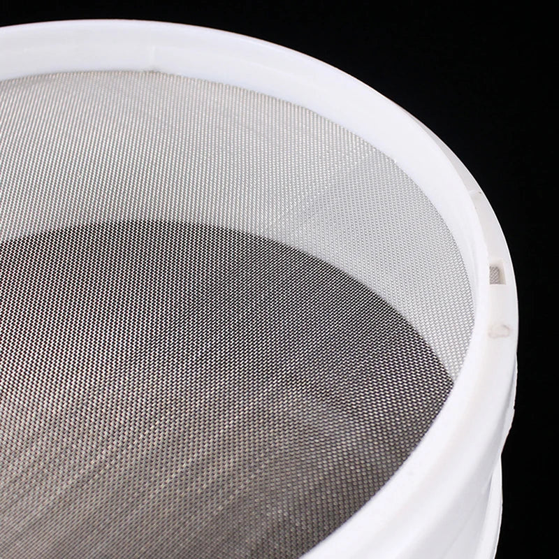 White Plastic Fine Mesh Strainer Flour Colander Sifter Sieve Kitchen Tool. Qme one size