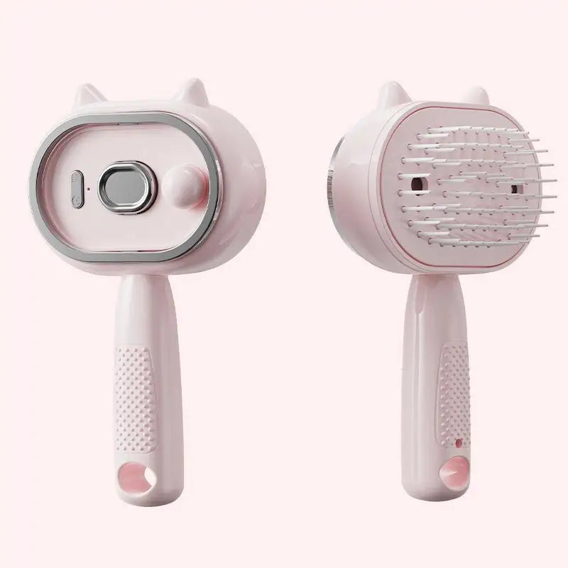 Cute Cat Ear Electric Spray Hair Brush Red Light Care Massage Qme A1 USB Type-C