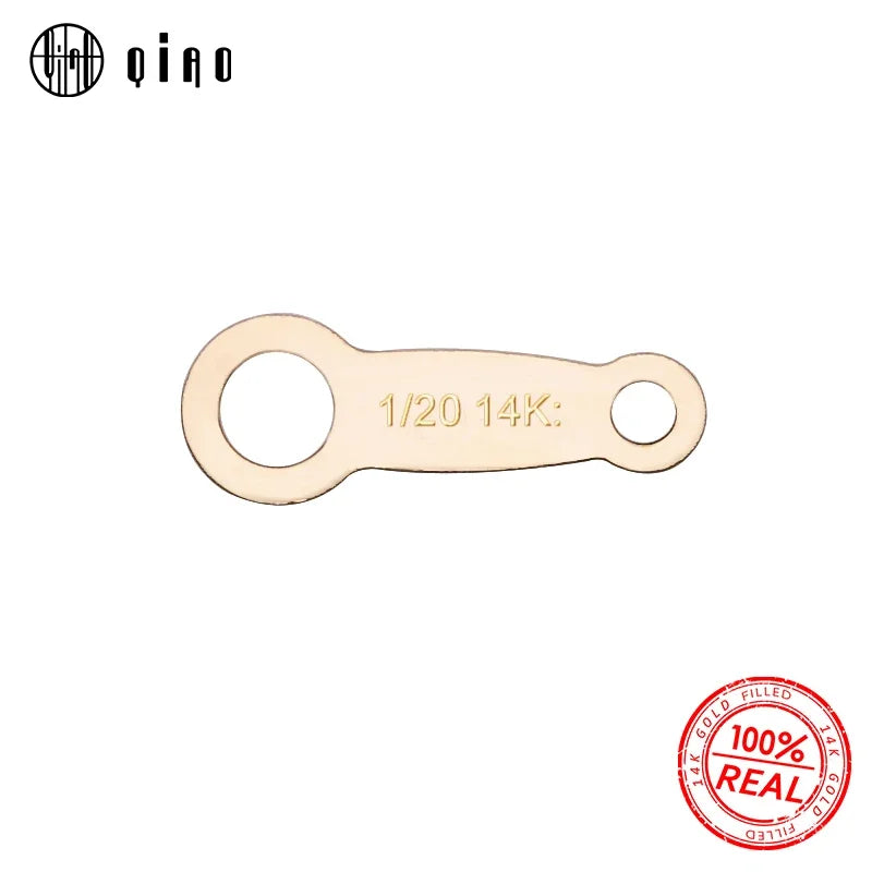 10PCS 14K Gold Filled Extender Chain Connectors 7.8*2.7mm End Chain for DIY Jewelry Making Accessories Necklace Charm Components Qme