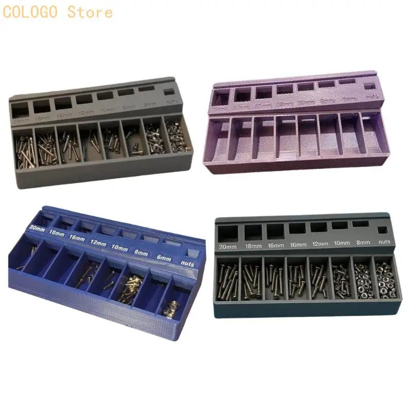 Efficient 3D Printed Screw Sorting Tray Precise Organization Multiple Qme