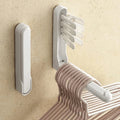 1pc Closet Space Saving Device, Foldable Hanging Storage Organizer, Closet Hanger Organizer and Closet Storage Stand Qme White