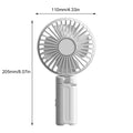 Umbrella Clip Fan Rechargeable Summer Portable Handheld Fan for Outdoor Umbrella Qme White