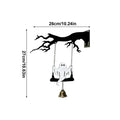 Halloween Wind Chime Outdoor Wooden Swing Wall Ornament Haunted House Qme A China Mainland