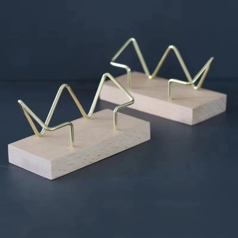 Business Card Holder Organizer Office Desk Display Stand Memo Counter Qme A3 Beech