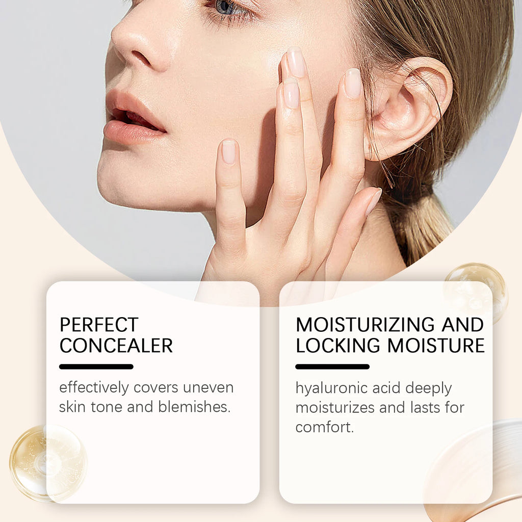 Liquid Face Foundation Spf 50 Temperature Change High Coverage Makeup Base Waterproof Hydrating Foundation Cosmetics Makeup Qme
