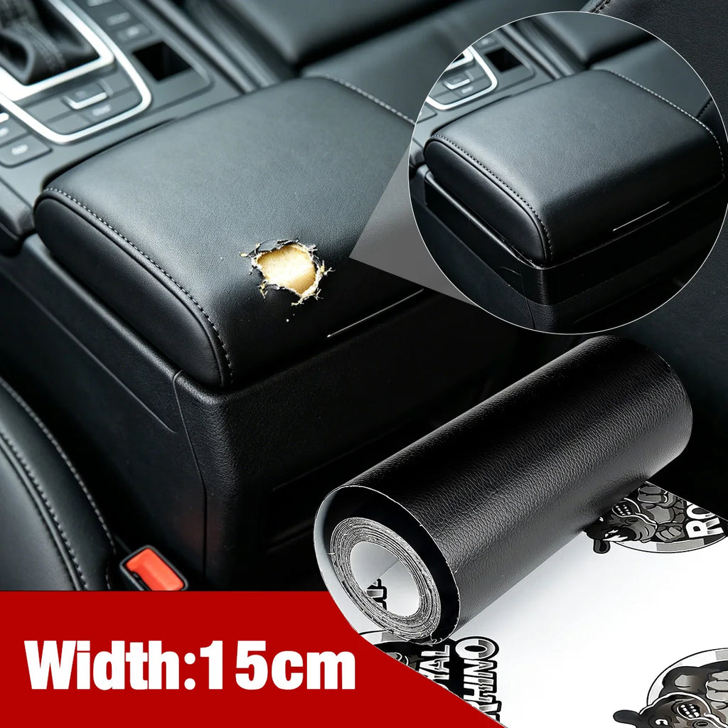 Self-Adhesive Leather Repair Patch Tape DIY Sofa Moto Car Seat Bag Home Repair - Universal Fix for Scratches Tears Holes Qme Width-15CM 300cm