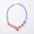 Simple Layered Beads Fruit Necklace Stackable Blueberries Multi Layer Qme A1 Necklace