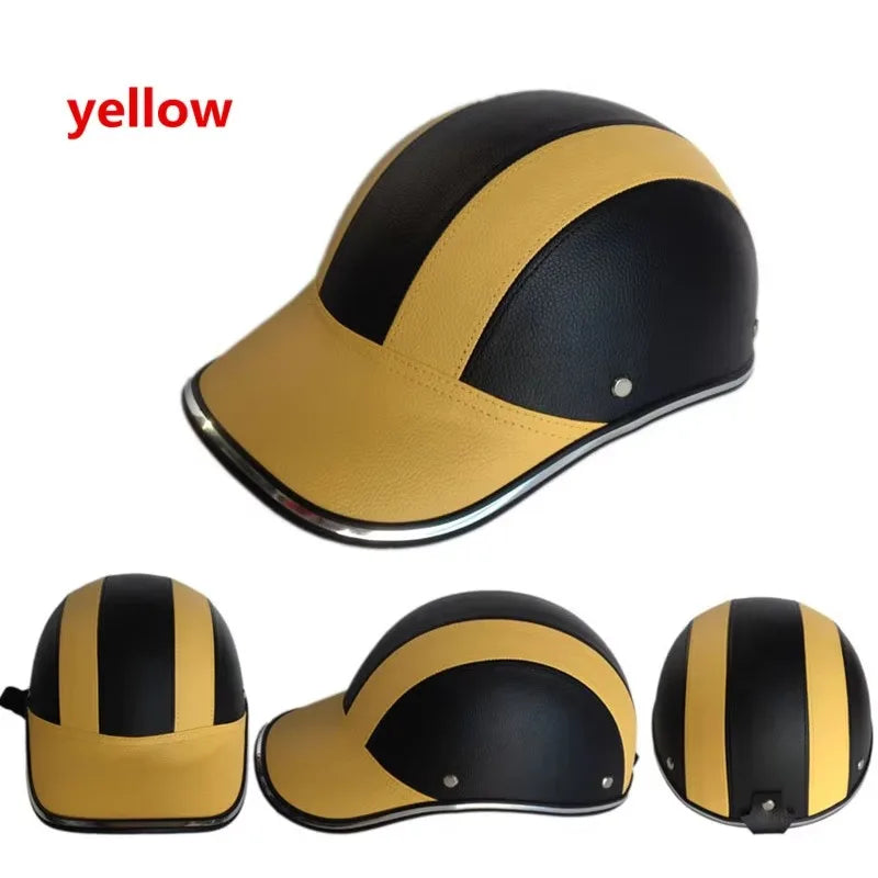 ESCAM Safety Helmet Motorcycle Helmet Half Helmet Summer Electric Car Men Women Personality Baseball Helmet Protection Qme