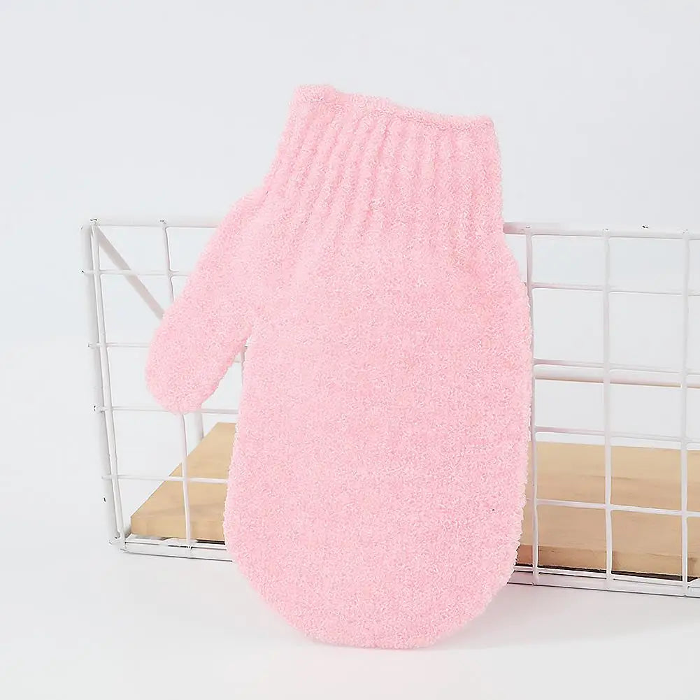 Exfoliating Bath Gloves Deep Scrubbing Dead Skin Shower Beauty Spa Qme