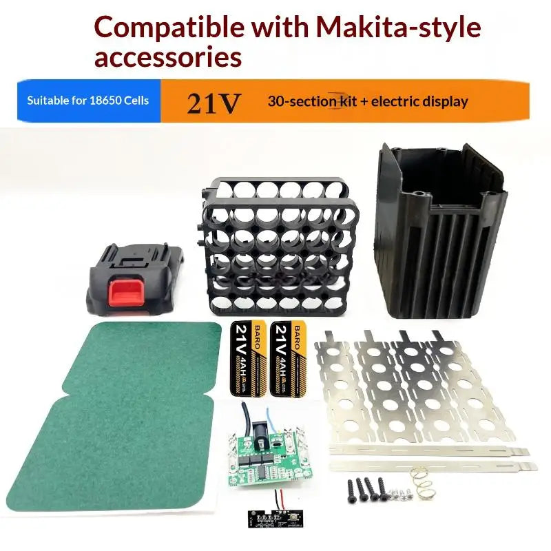 21V Battery Case Screwdriver 5X 10X 15X 20X 30X 18650 Holder 5S 50A Qme A10
