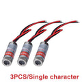 1 2 650nm 5mW Laser Diode Head Red Point Line Cross Module 5V Pointer Qme A2 3PCS