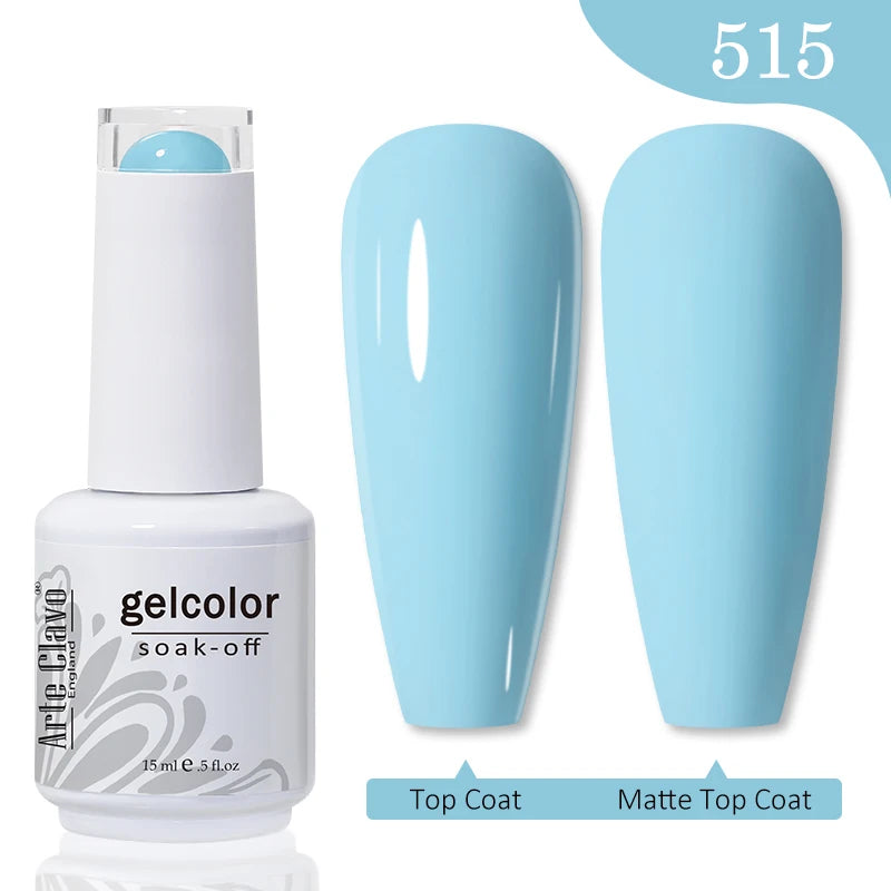Arte Clavo Gel Nail Polishes Pink Nude Hybrid Lak Manicure