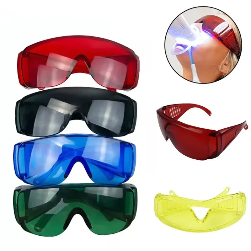 Colorful goggles, waterproof, splash proof, anti fog glasses, blinds, multifunctional labor protection glasses Qme
