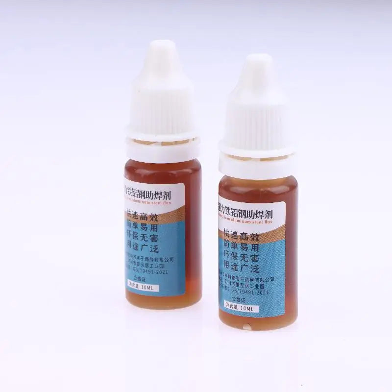 1Pcs Liquid Aluminum Metal Electronics Copper Soldering Flux 10ml Soldering Flux No Water Cleaning 18650 Battery Soldering. Qme
