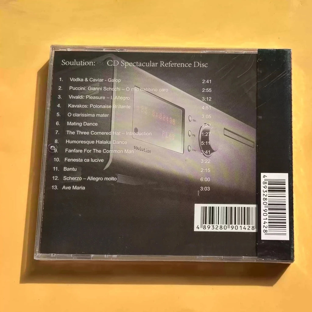 Swiss Audiophile Hi-Fi Test CD, Professional Reference Disc for Stereo System Calibration, Hybrid Stereo Format Qme
