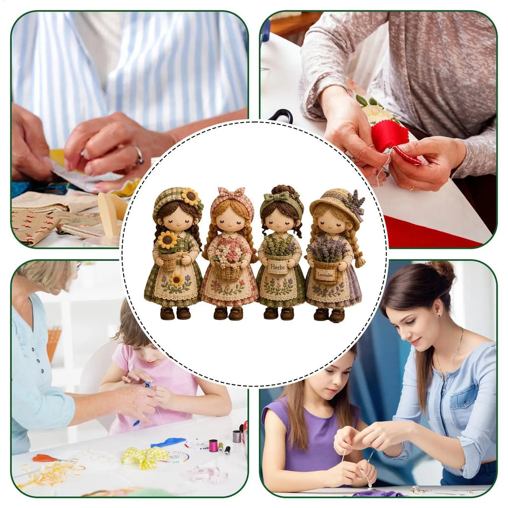 Sewing Doll Handmade Room Decor Crafting Cute Making Women Girls Qme