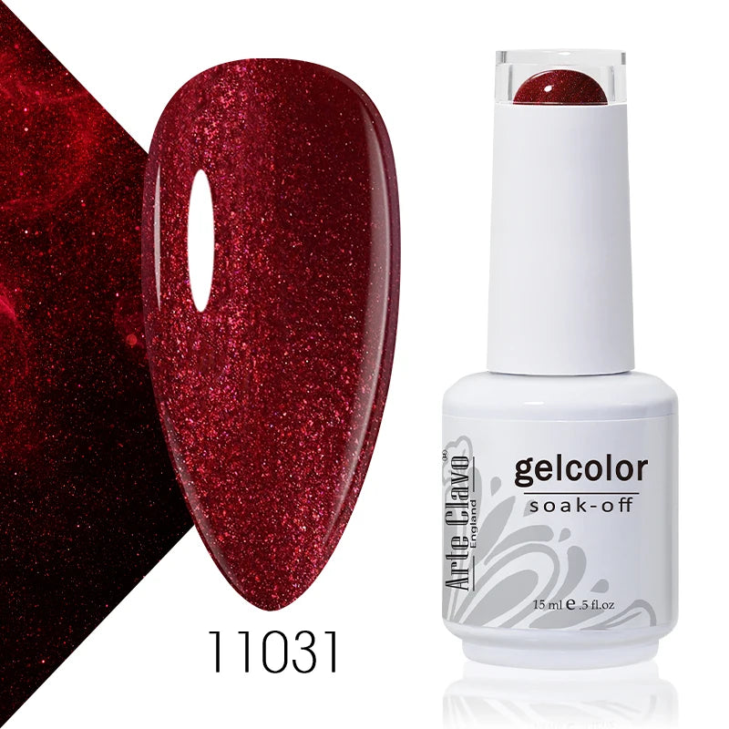 Arte Clavo Solid Gel Nail Polish Rainbow Summer Varnish Soak Off