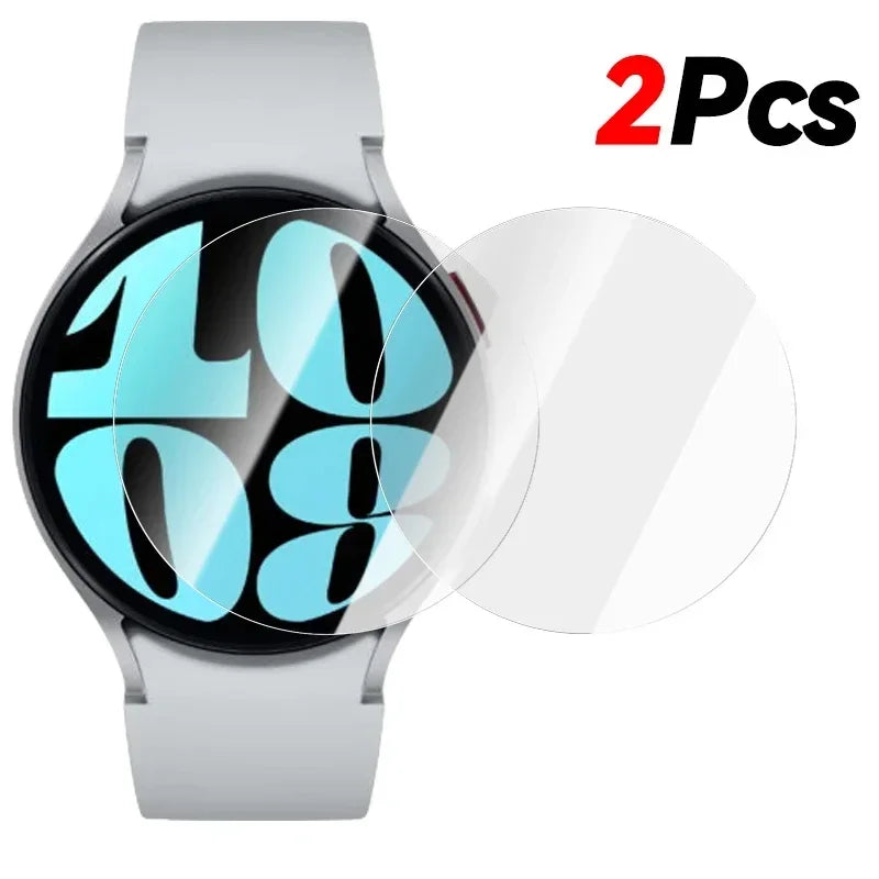 Tempered Glass for Samsung Galaxy Watch 6 40 44mm HD Screen Protector Film Anti-Scratch for 5Pro 45mm 6 Classic 43 47mm membrane Qme 2 Pcs Watch 5 4 40mm
