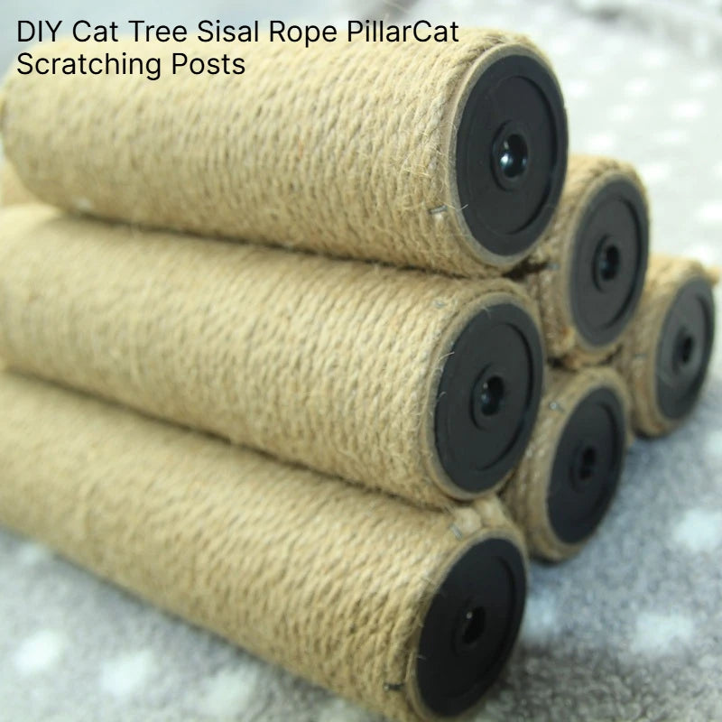 B DIY Cat Climbing Tree Tower Pole Accessories Replacements Pet Cat Toy Scratching Post Hard Paper Tube Pillar With Sisal Ropes Qme