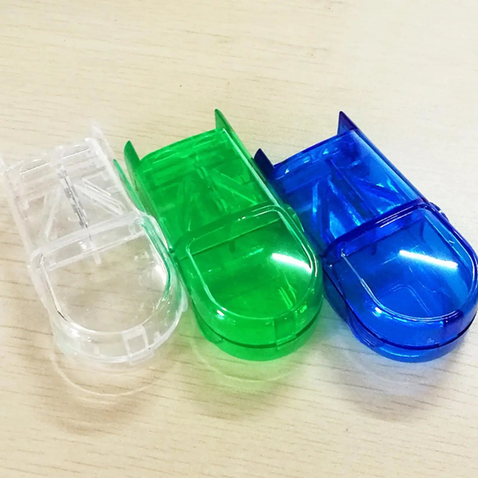 Portable Multiple Pill Dispenser Multifunctional Medicine Crusher Clear Vitamin And Medicine Crusher For Adults And Children Qme