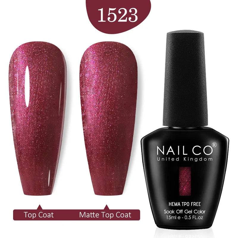 NAILCO Glitter Reflective Series Gel Nail Polish Nails Art Semi