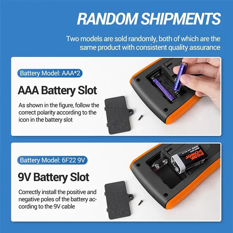 DT9205A Digital Multimeter True RMS Professional /DC Current Tester Capacitor Voltage Meter Detector Tools. Qme