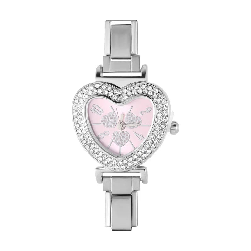 Wholesale Square Heart Watch Men Women's DIY Width Italian Elastic