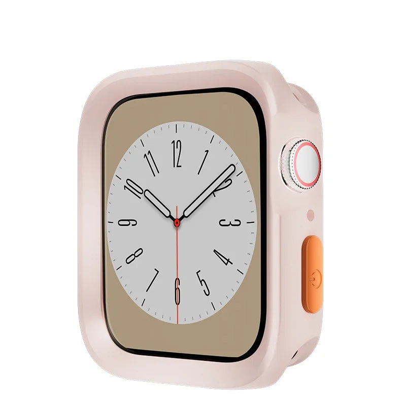 2024 New Bumper Soft Silicone Case For Apple Watch 9 8 7 6 SE 5 Sport Anti-drop Matte Cover For iwatch 49mm 41mm 40mm 44mm 45 mm Qme
