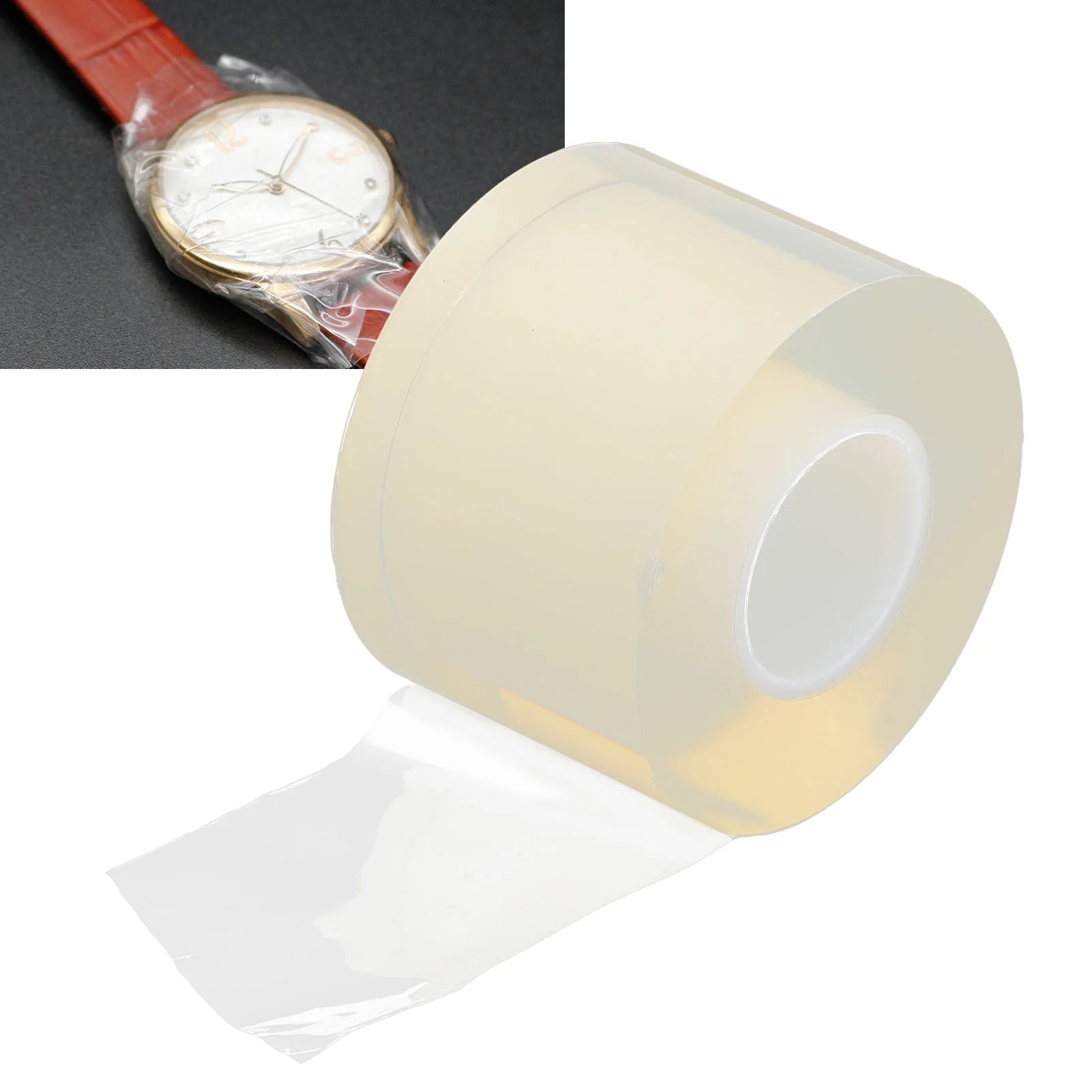 Watch Protective Film AntiStatic Transparent Watch Jewelry Protector Tape Watch Tools Watch Anti‑Static Film Watch Wrap Film Qme